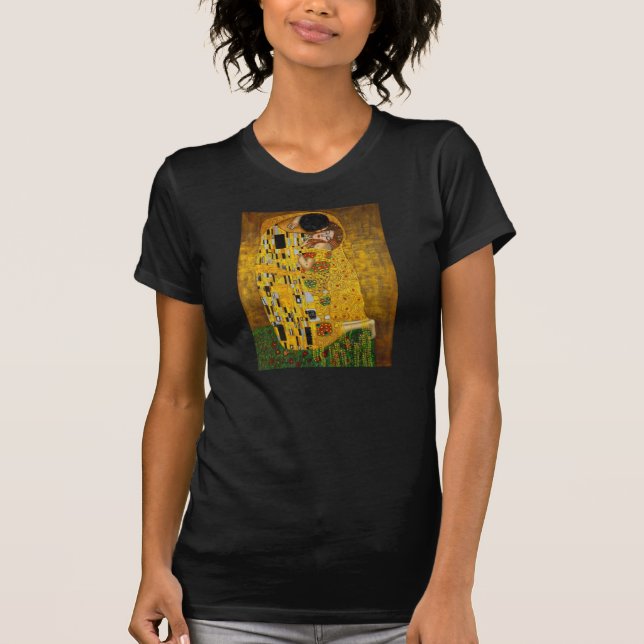Kyssen av Gustav Klimt Tee Shirt (Framsida)