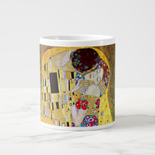 Kyssen av Gustav Klimt, Vintage Art Nouveau Jumbo Mugg