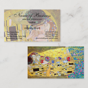 Kyssen av Gustav Klimt Visitkort
