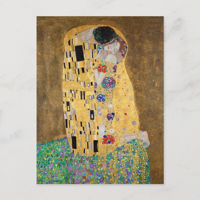 Kyssen av Gustav Klimt  Vykort (Framsida)