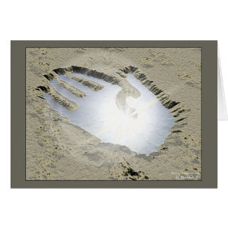 Kyssen av identifierar med fingeravtryck hälsningskort