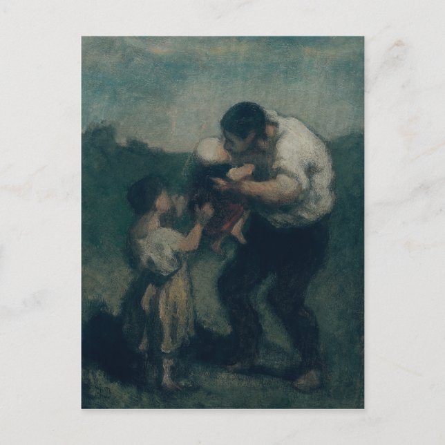 Kyssen, c.1845-48 vykort (Framsida)