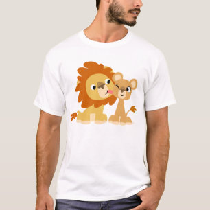 Kyssen: Den lejona gulliga tecknaden kopplar ihop T-shirt