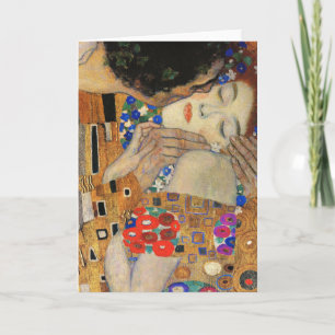 Kyssen (Detalj) Gustav Klimt Kort
