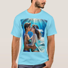 Kyssen från de undersjöälskande t shirt
