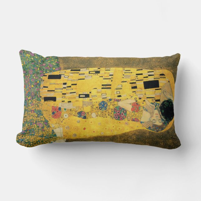 Kyssen - Gustav Klimt Lumbarkudde (Framsida)