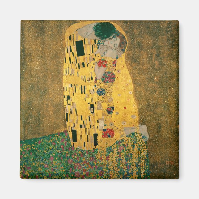 Kyssen - Gustav Klimt Magnet (Framsidan)