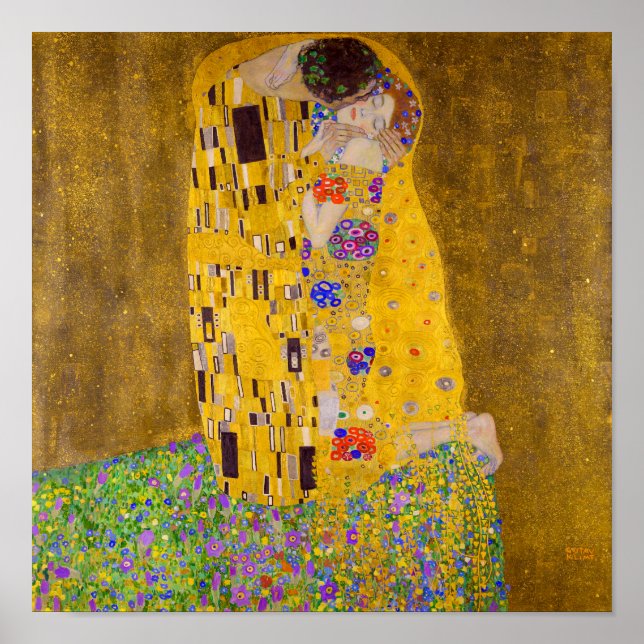 Kyssen | Gustav Klimt | Poster (Framsidan)