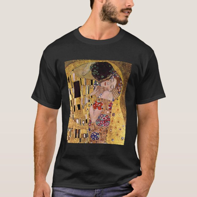 Kyssen, Gustav Klimt Tee Shirt (Framsida)