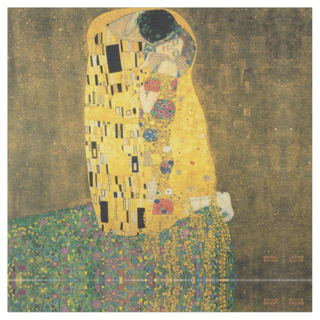 Kyssen - Gustav Klimt Tyg (Närbild)