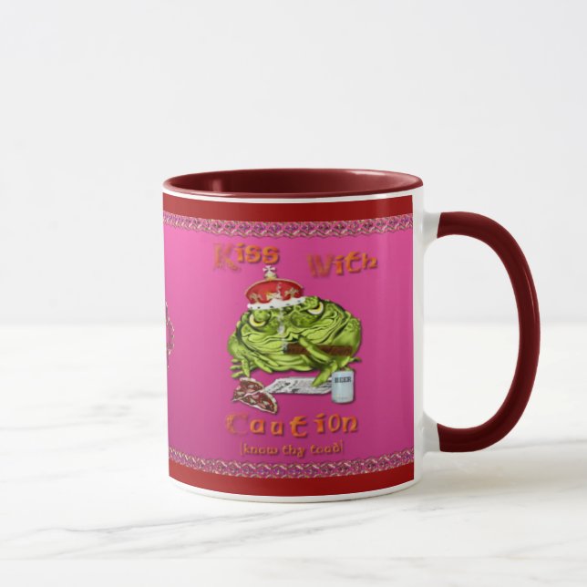 Kyssen med varnar muggen mugg (Höger)