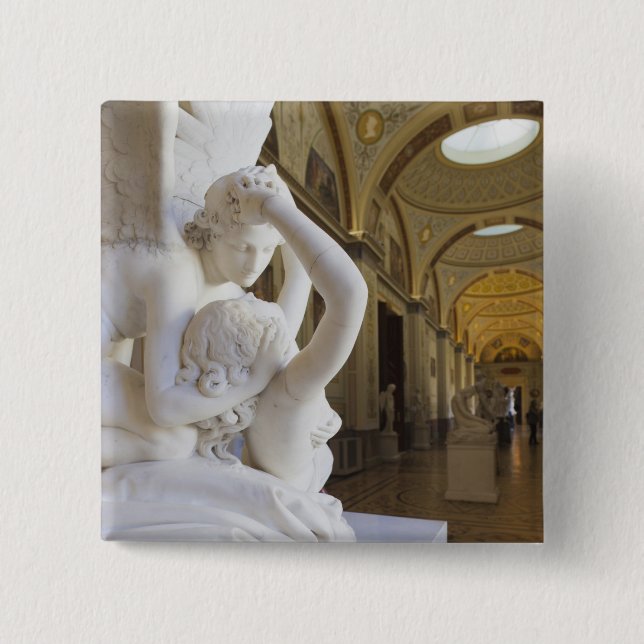 Kyssen mellan Cupid och Psyche, av Antonio Canova Knapp (Framsida)