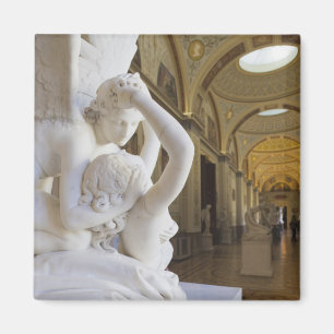 Kyssen mellan Cupid och Psyche, av Antonio Canova Magnet