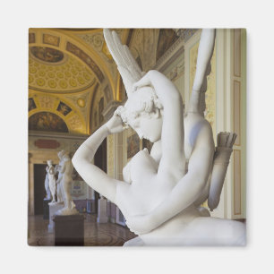 Kyssen mellan Cupid och Psyche, av Antonio Canova Magnet