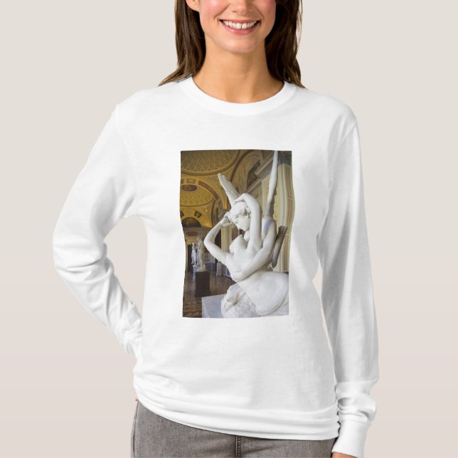 Kyssen mellan Cupid och Psyche, av Antonio Canova Tee Shirt (Framsida)