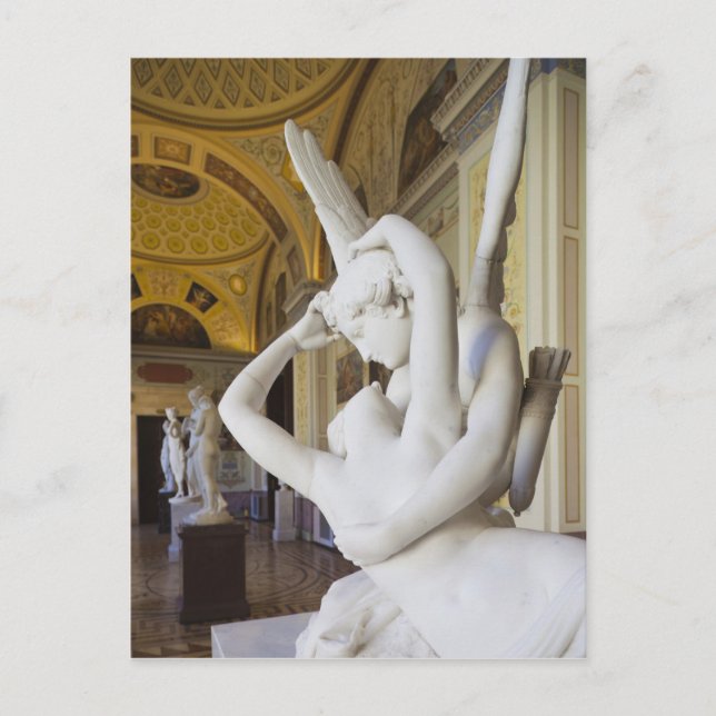 Kyssen mellan Cupid och Psyche, av Antonio Canova Vykort (Framsida)