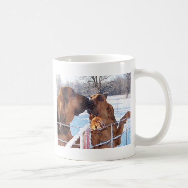 Kyssen - spårhund kaffemugg (Höger)