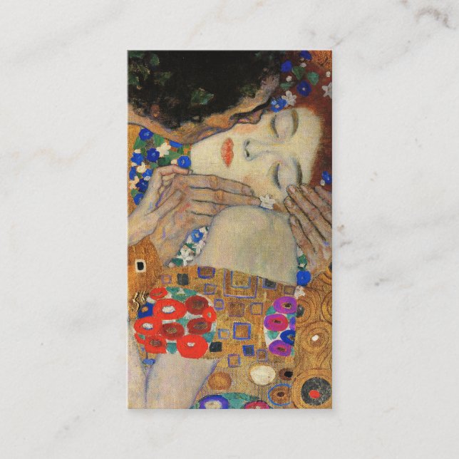Kyssen (specificera), Gustav Klimt Visitkort (Framsida)