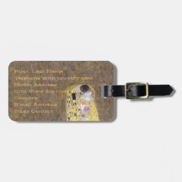 Kyssen vid den Gustav Klimt art nouveau Jugendstil Bagagebricka