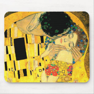 Kyssen vid den Gustav Klimt art nouveau Musmatta