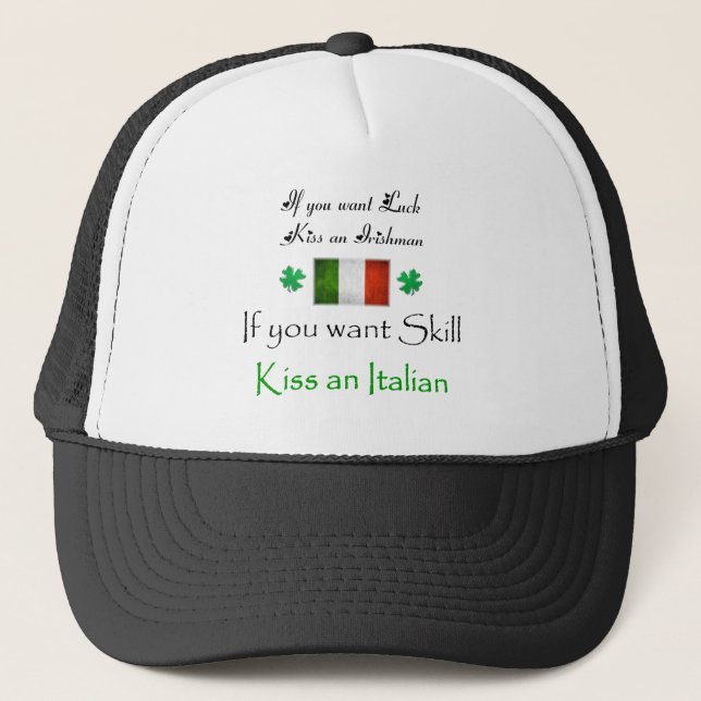 KyssIRLÄNDARE - vs ITALIENARE Keps (Framsida)