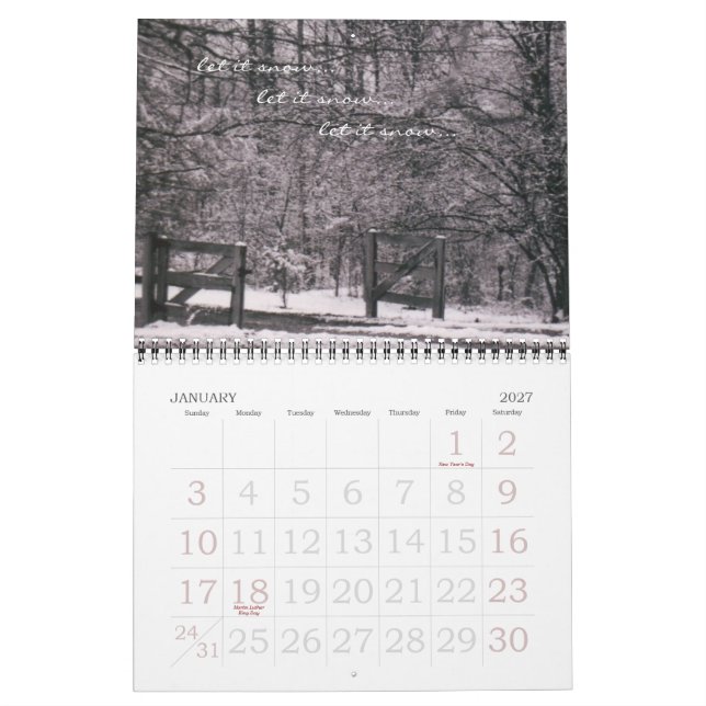 Kysskalender 2014 kalender (Jan 2027)