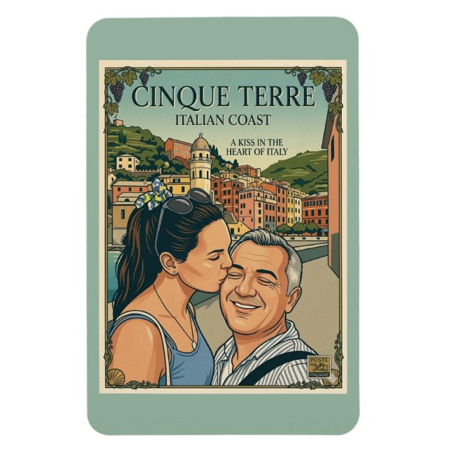 Kyssmagnet/Cinque Terre Magnet (Vertikal)