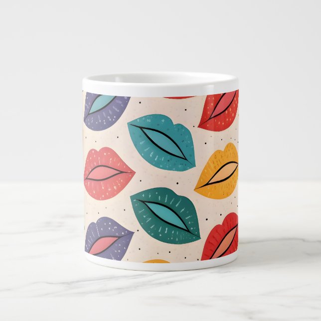 Kyssmönster Jumbo Mugg (Framsidan)