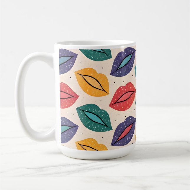 Kyssmönster Kaffemugg (Vänster)