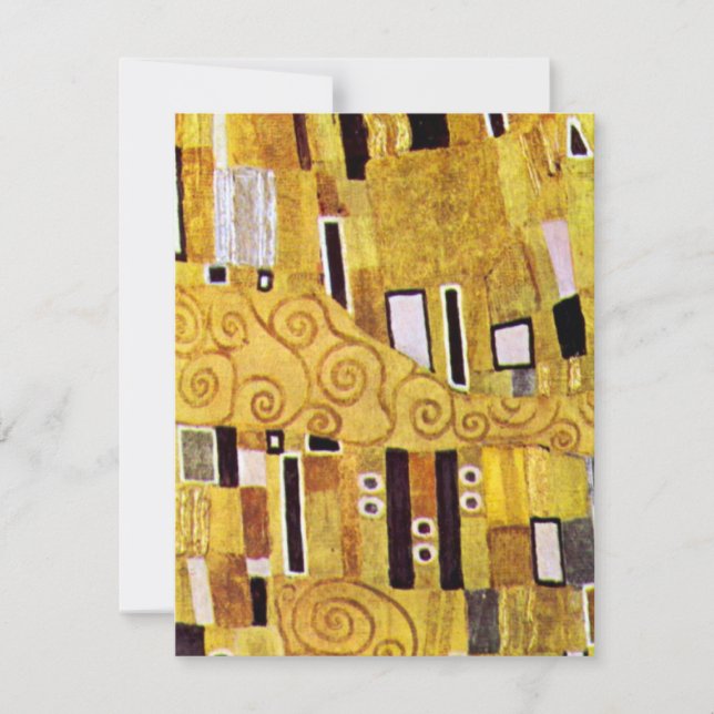 Kyssmönstret av Gustav Klimt, Art Nouveau (Framsida)