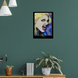 ‘Kysst hårt’ Målning på en Poster