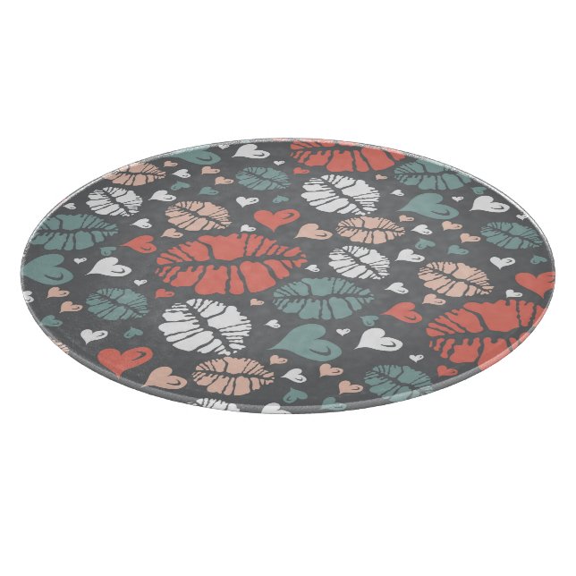 Kysstryck och hjärtamönster (Hörn)