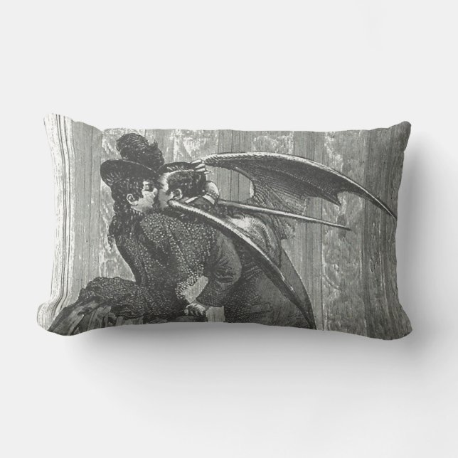 KyssVictorian/gotisk vampyrLumbardekorativ kudde (Framsida)