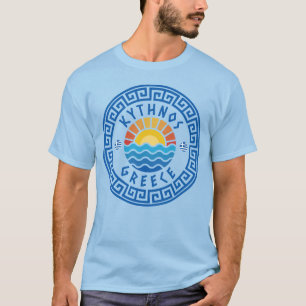 Kythnos Island, Grekland - Ljusblå herr T Shirt