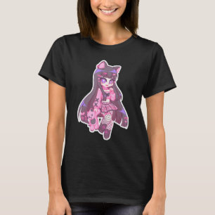 Kyuchandesu Neko Emo Girl Cat Alt Girl Aestthetic T Shirt