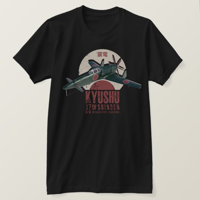 Kyushu J7W Shinden T Shirt (Design framsida)