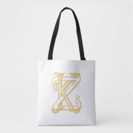 KZ eller ZK vintage monogram initialer logotyp til Tygkasse