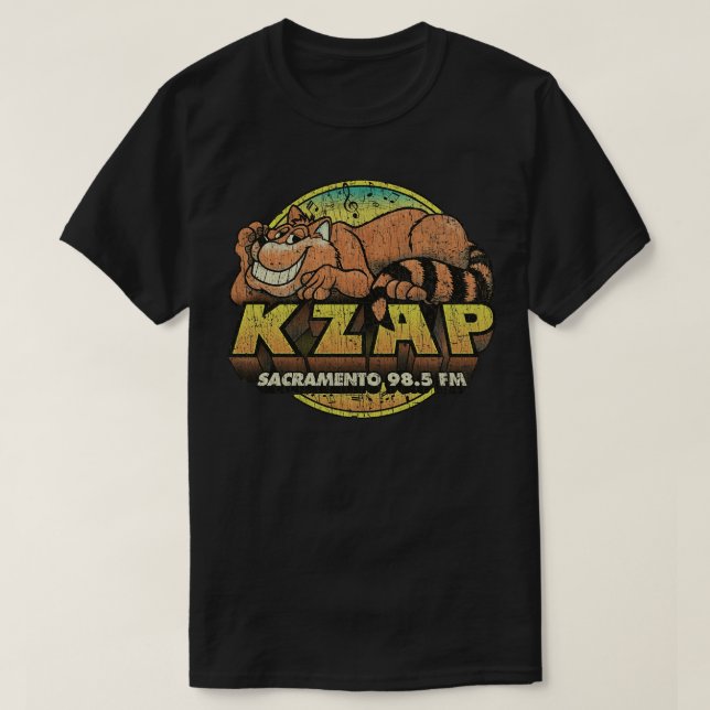 KZAP Sacramento 1968 T Shirt (Design framsida)