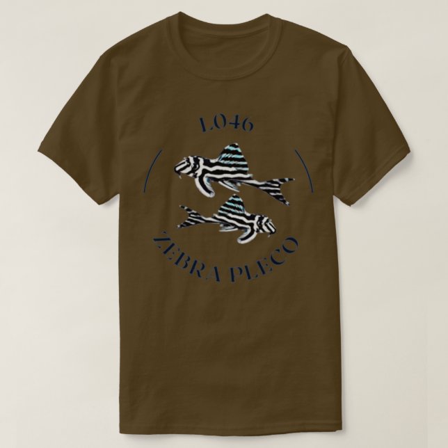 L046 Zebra Pleco 4 T Shirt (Design framsida)