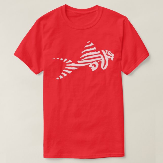 L046 Zebra Pleco T Shirt (Design framsida)