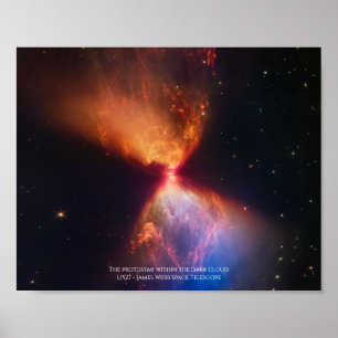 L1527 och Protostar - James Webb Space Telescope Poster