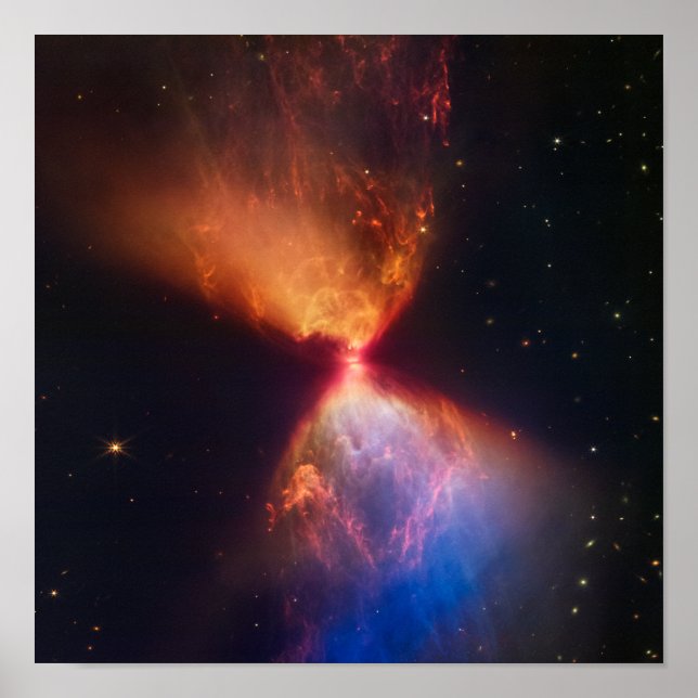 L1527 och Protostar James Webb Telescope Poster (Framsidan)