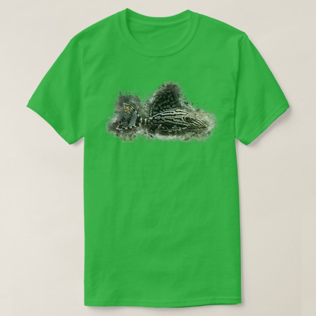 L191 Broken Line Royal Pleco Panaque sp T Shirt (Design framsida)