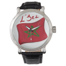 L'3ez Maroc sur fond transparent Armbandsur