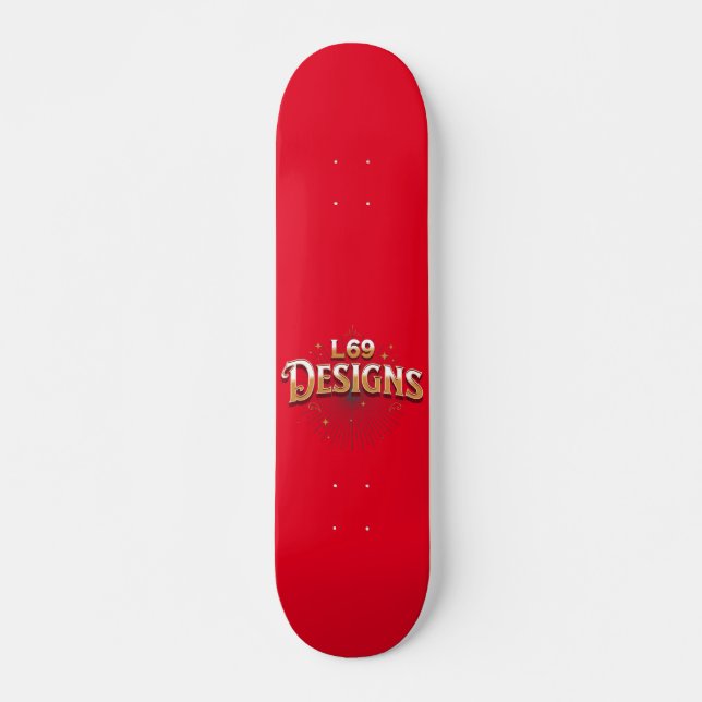 "L69 DESIGNS" logotyp Skateboard (Framsida)