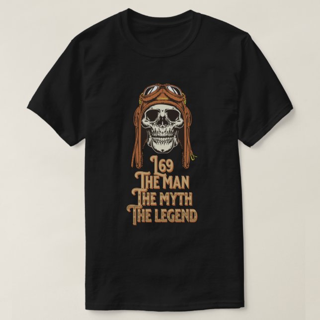 L69 MANNEN MYTH THE LEGEND T SHIRT (Design framsida)