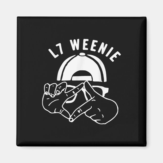 L7 Weenie Baseball Softball Season Apparel Magnet (Framsidan)