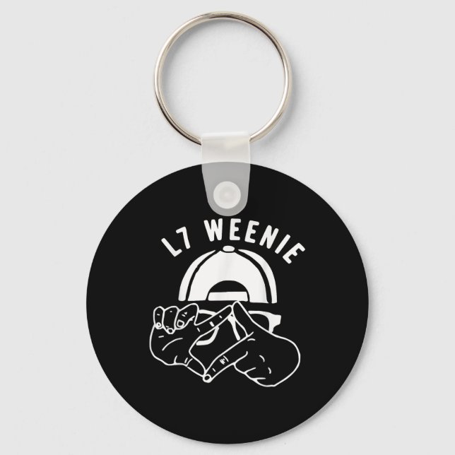 L7 Weenie Baseball Softball Season Apparel Nyckelring (Framsida)
