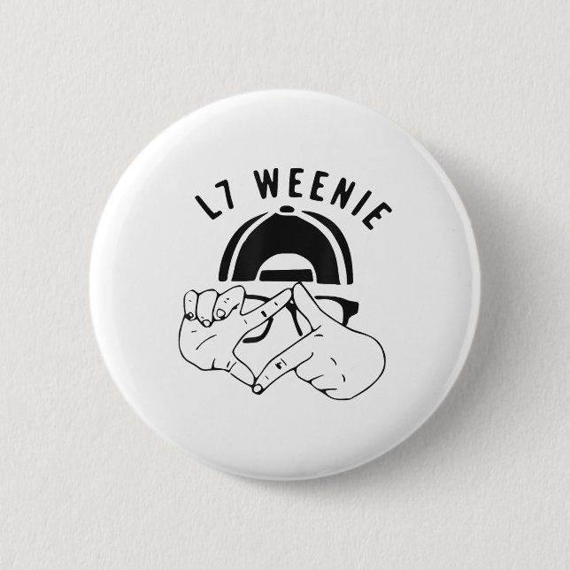 L7 Weenie Funny Youth Kids Boys Baseball_1 Knapp (Framsida)