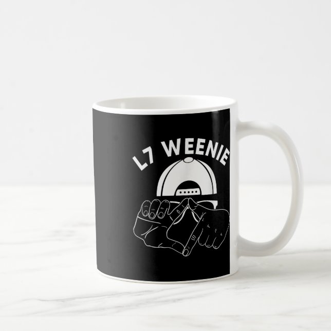 L7 Weenie Loser Händer Funny 90s Baseball Softball Kaffemugg (Höger)